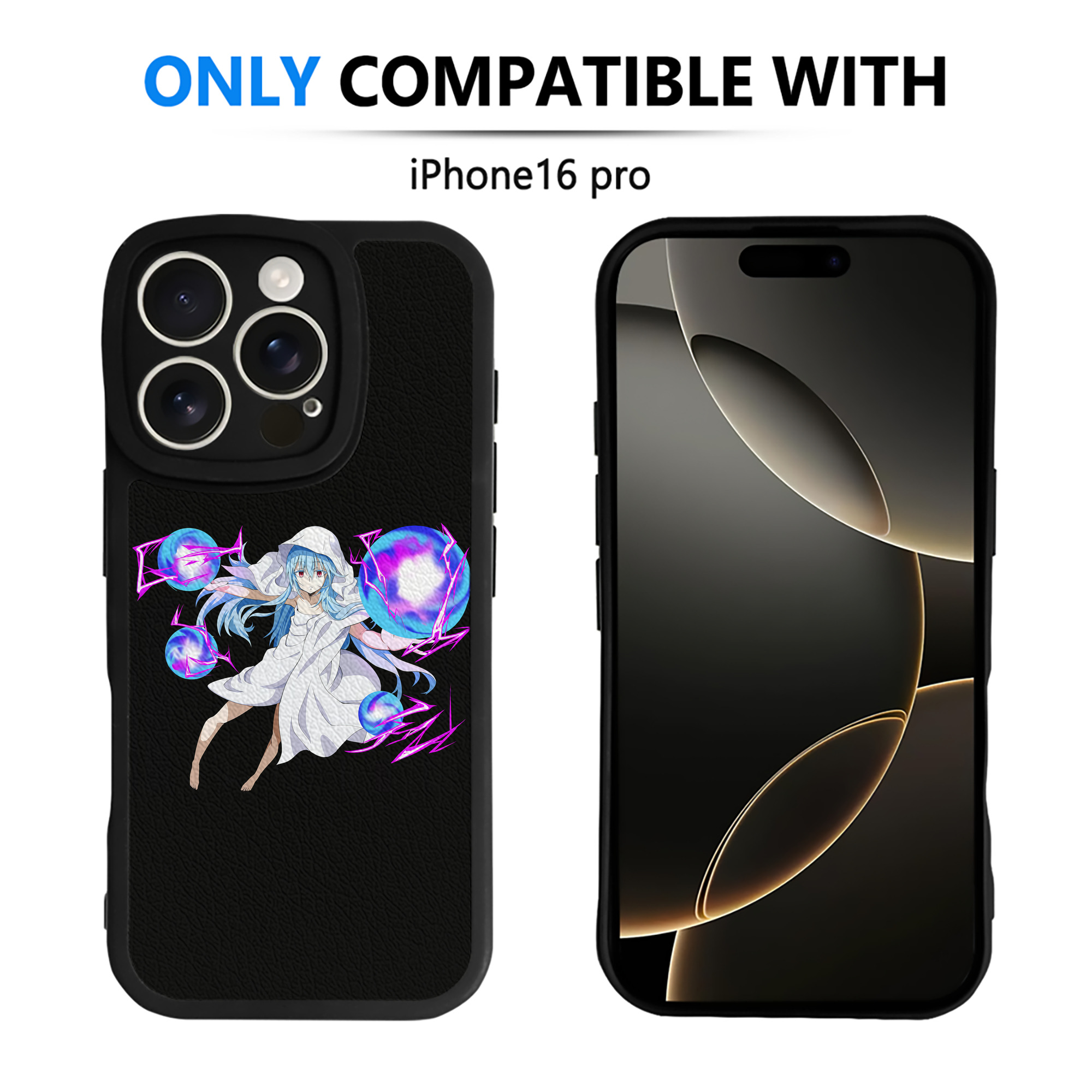 （画像用） 転スラ Regarding Reincarnated to Slime 【iPhone 16シリーズ対応】シリコンスマホケース（レザー調） 材質：シリコン